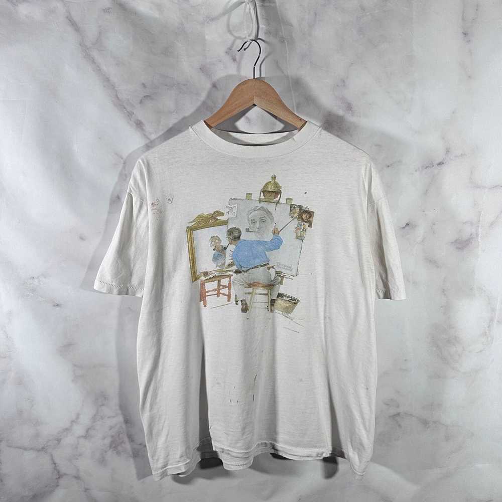 Art × Vintage Vintage 90s Norman Rockwell Triple … - image 1