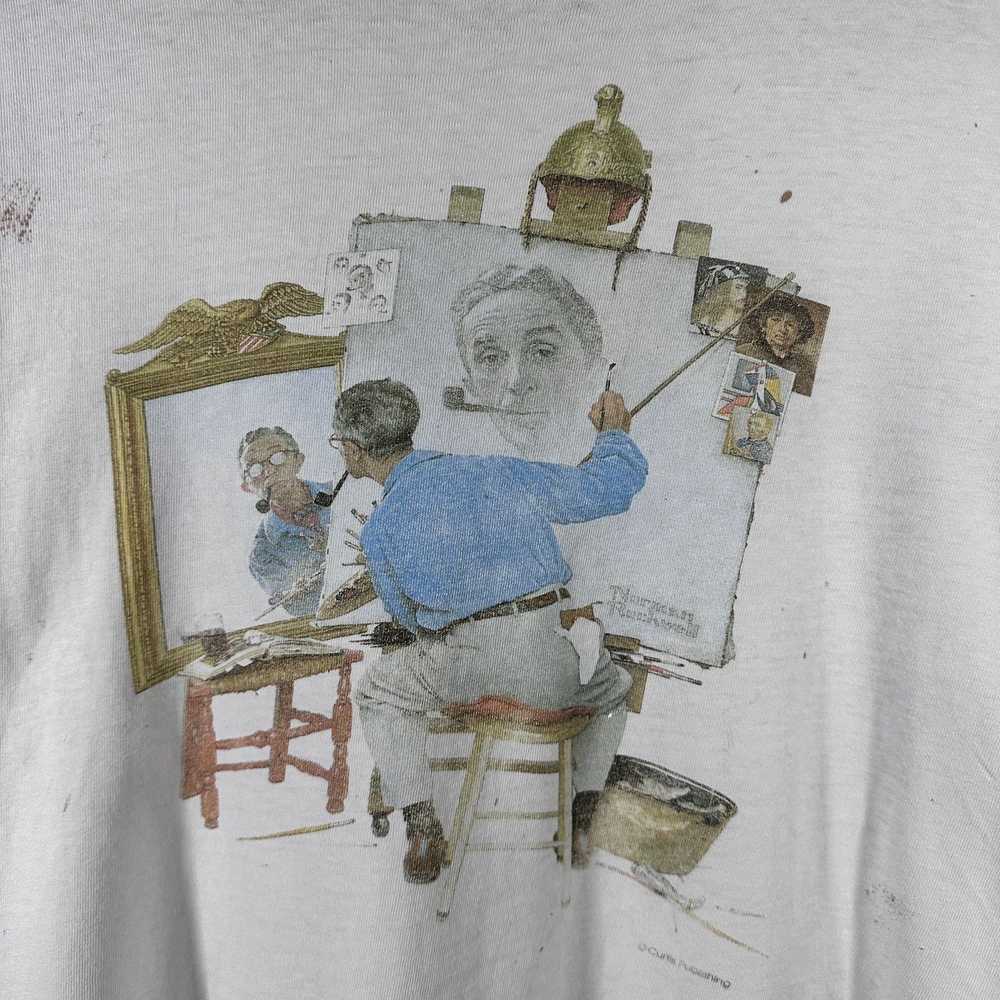 Art × Vintage Vintage 90s Norman Rockwell Triple … - image 2