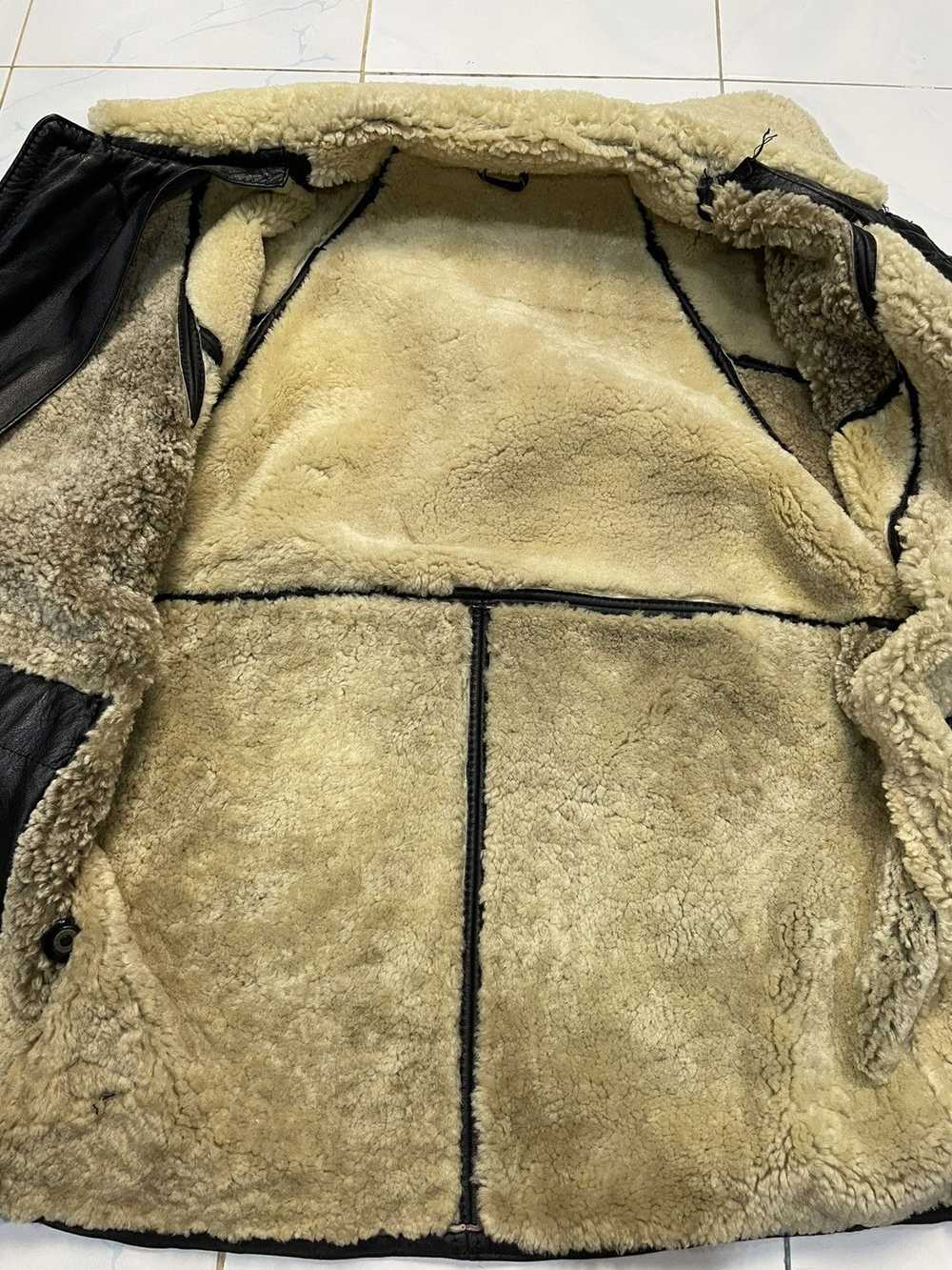 B 3 × Sheepskin Coat × Vintage 💥RARE💥 C&P Shear… - image 4