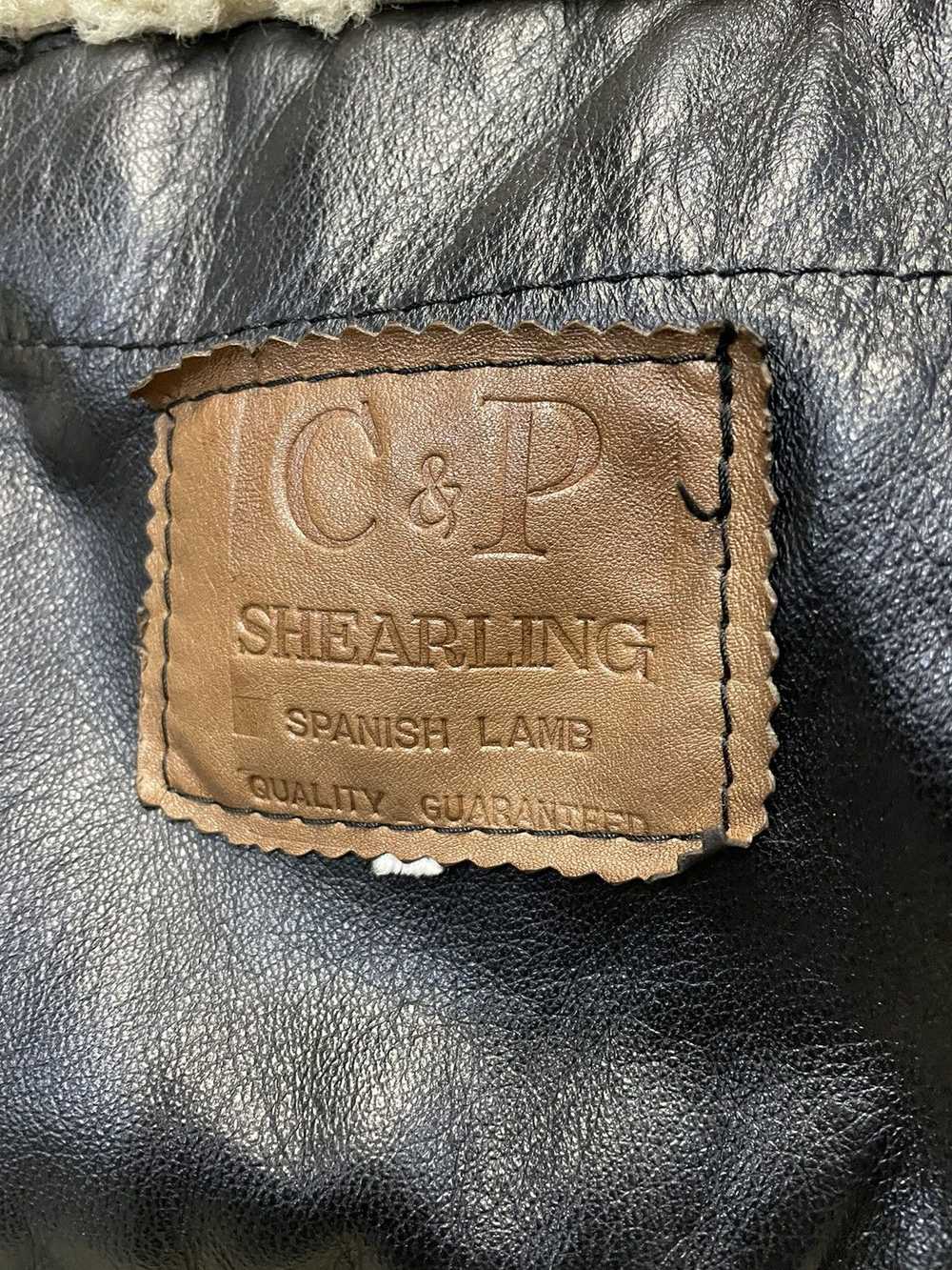 B 3 × Sheepskin Coat × Vintage 💥RARE💥 C&P Shear… - image 5