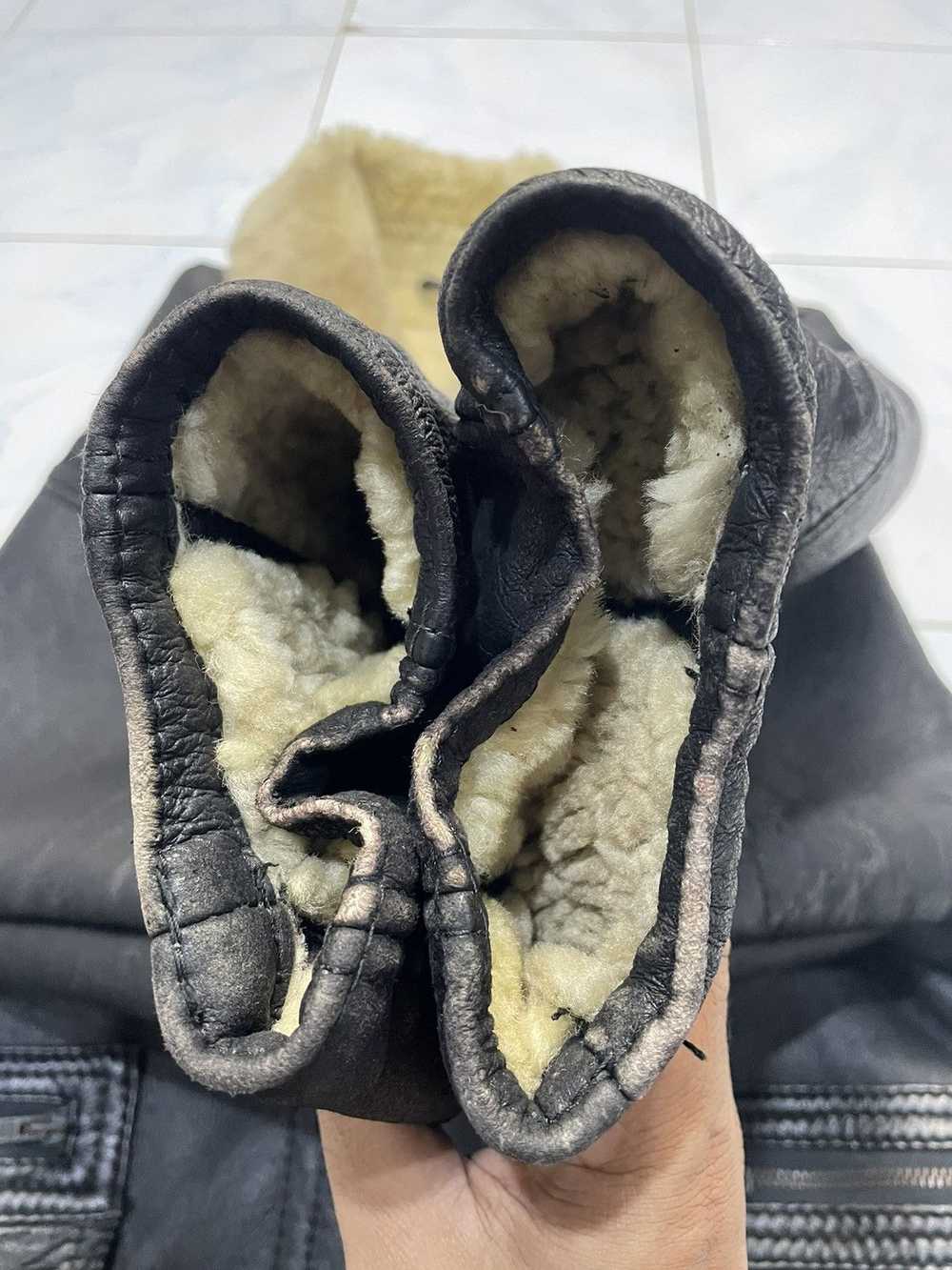 B 3 × Sheepskin Coat × Vintage 💥RARE💥 C&P Shear… - image 7