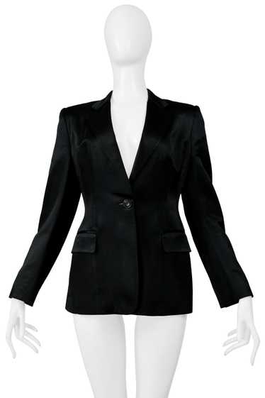 GUCCI BY TOM FORD BLACK SATIN EVENING JACKET 1996 - image 1