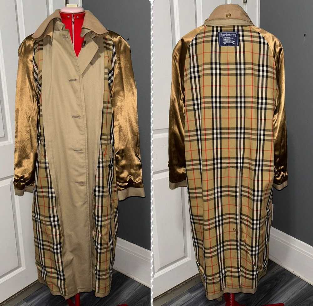 Burberry Vintage Burberry Tan Nova Check Trench C… - image 12