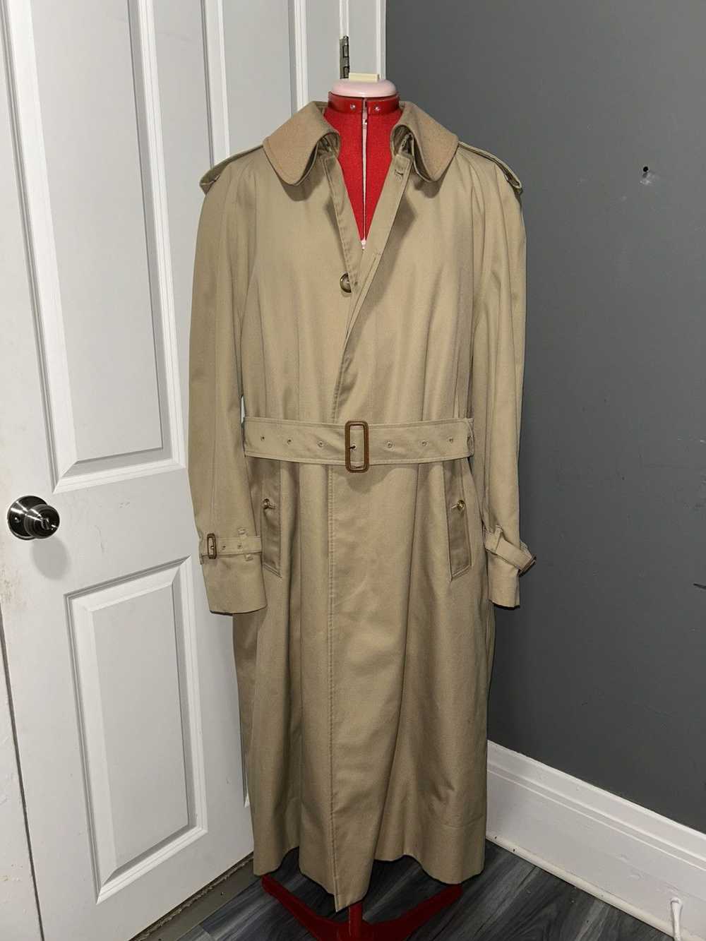 Burberry Vintage Burberry Tan Nova Check Trench C… - image 1