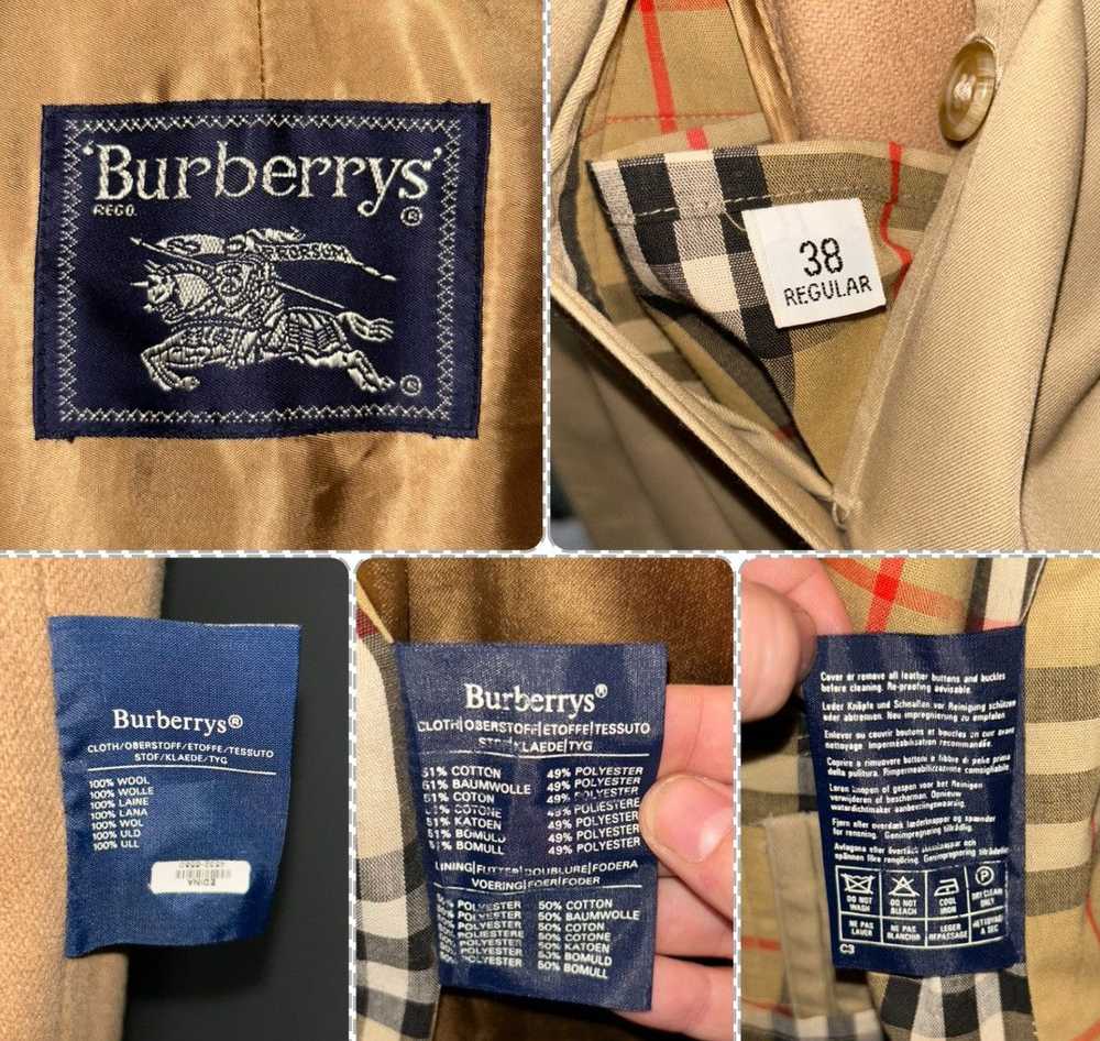 Burberry Vintage Burberry Tan Nova Check Trench C… - image 2