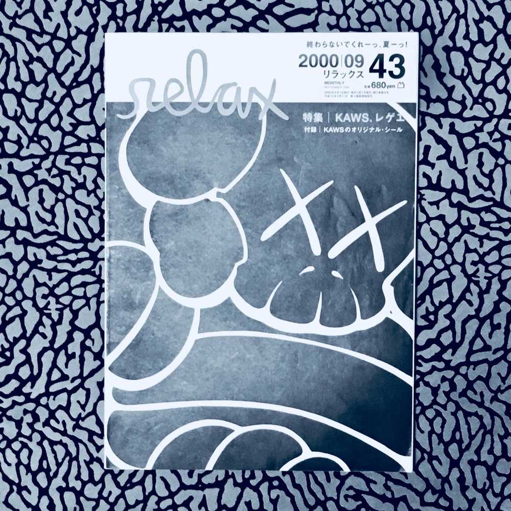 Kaws KAWS RELAX MAGAZINE 2000 Japan Sticker Sheet… - image 1