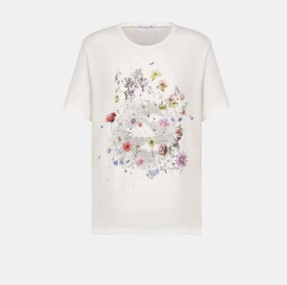 Dior o1w1db11124 Cotton And Linen Jersey T-Shirt … - image 1