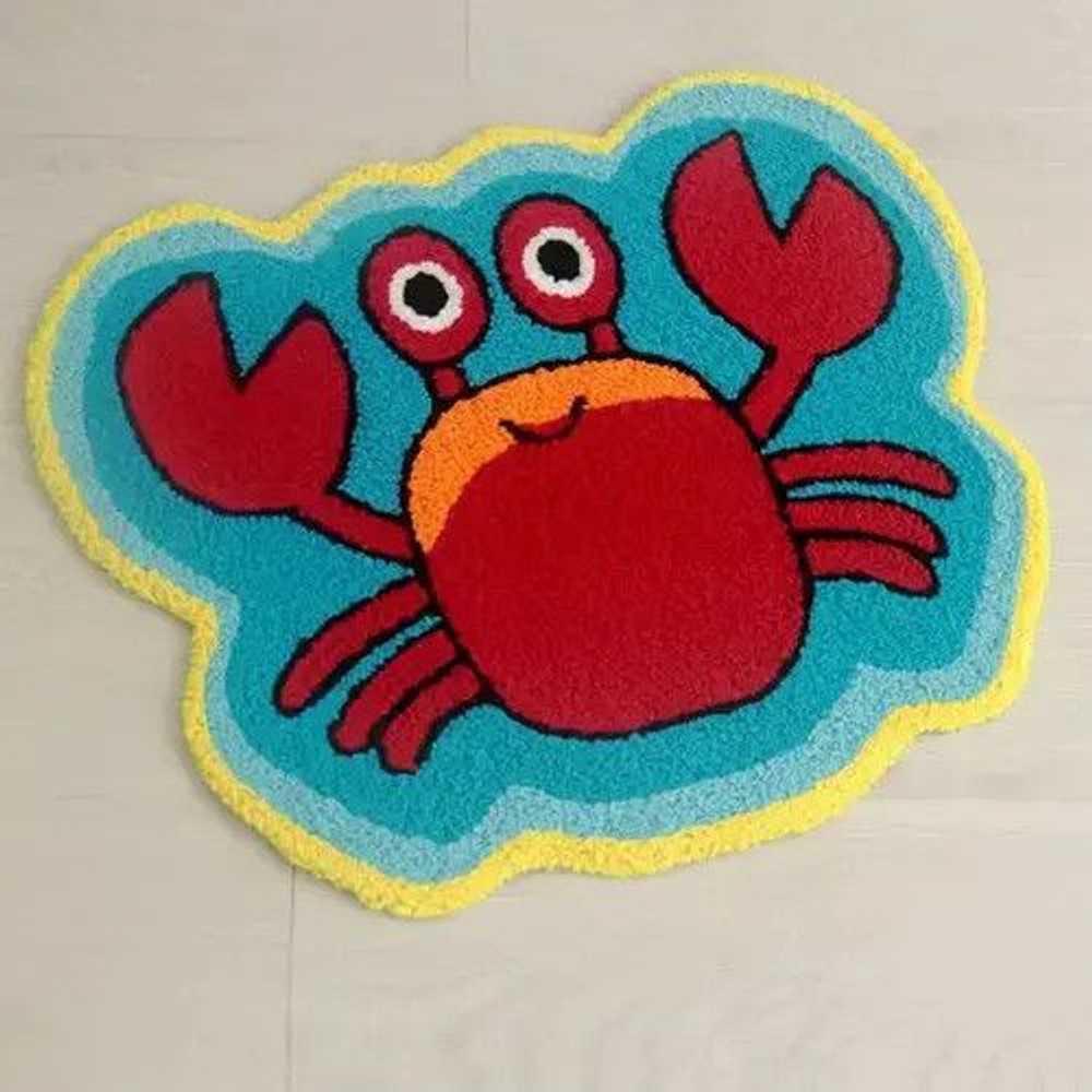 Designer × Streetwear Plush Crab Rug - image 1