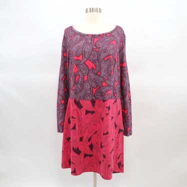 Boden Boden T-Shirt Dress Womens 14R Paisley Purp… - image 1