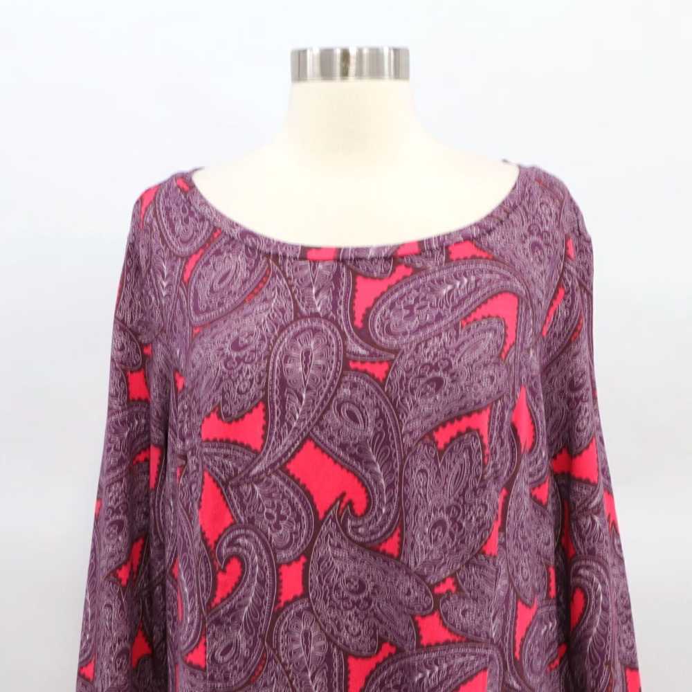 Boden Boden T-Shirt Dress Womens 14R Paisley Purp… - image 2