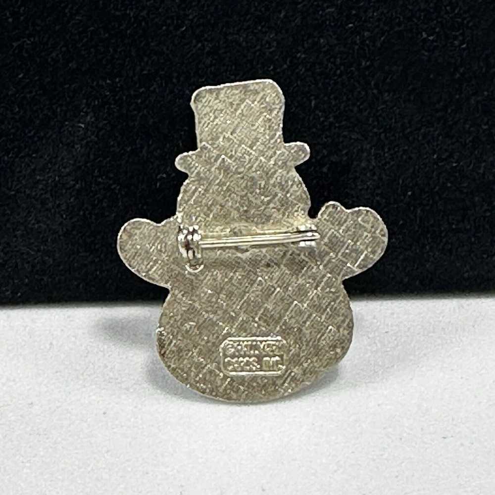 Unkwn Hallmark Christmas Frosty Snowman Brooch La… - image 2