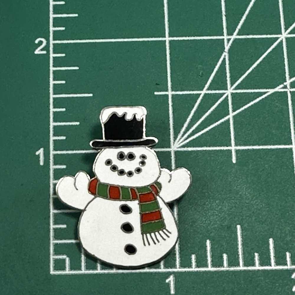 Unkwn Hallmark Christmas Frosty Snowman Brooch La… - image 3