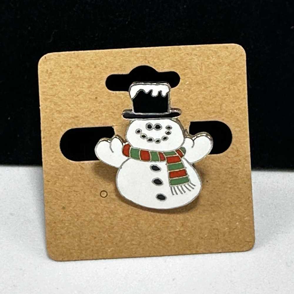 Unkwn Hallmark Christmas Frosty Snowman Brooch La… - image 5