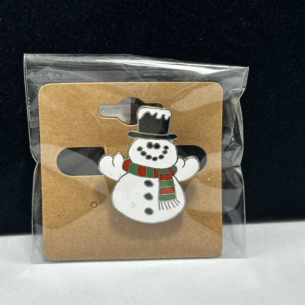 Unkwn Hallmark Christmas Frosty Snowman Brooch La… - image 6