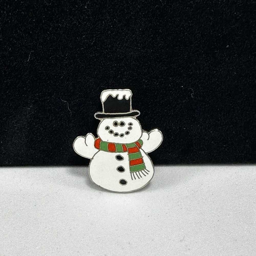 Unkwn Hallmark Christmas Frosty Snowman Brooch La… - image 9