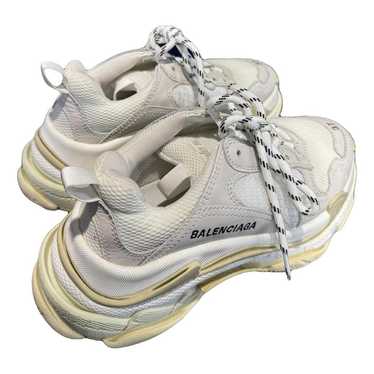 Balenciaga Triple S leather trainers