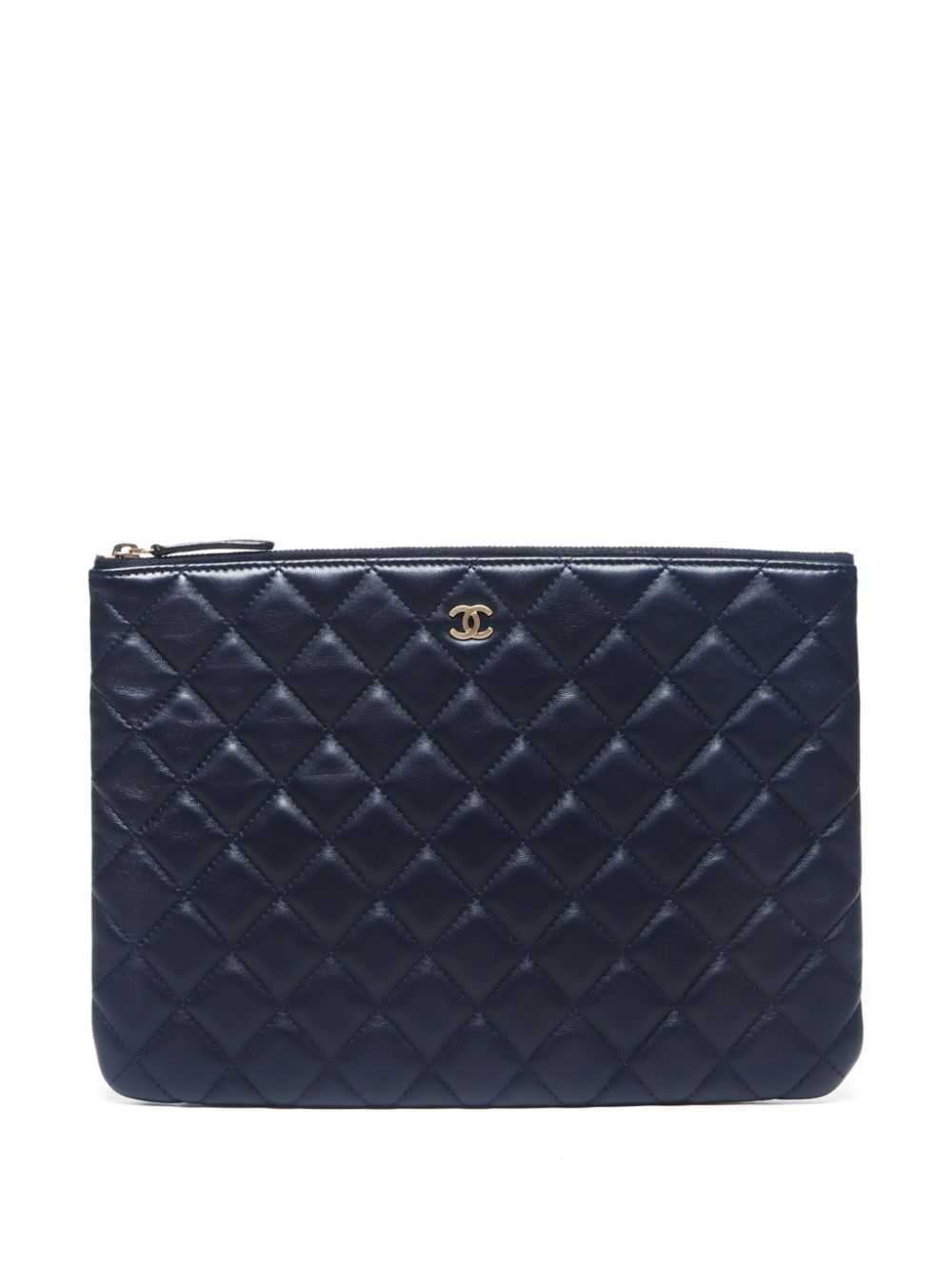 CHANEL Pre-Owned 2015 Coco Mark clutch bag - Blue - image 1