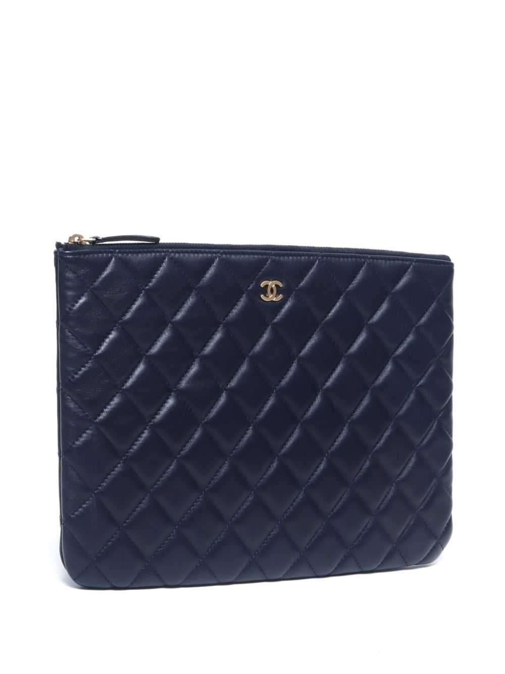 CHANEL Pre-Owned 2015 Coco Mark clutch bag - Blue - image 3