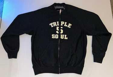 y2k archive \"TRIPLE FIVE SOUL\"ボアロゴ スウェット y2k archive TRIPLE FIVE SOUL ボアロゴ スウェット