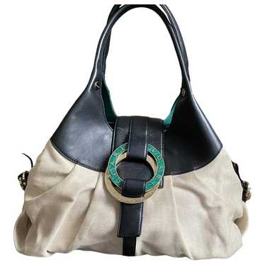 Bvlgari Chandra linen handbag - image 1