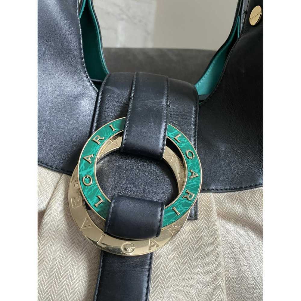 Bvlgari Chandra linen handbag - image 5