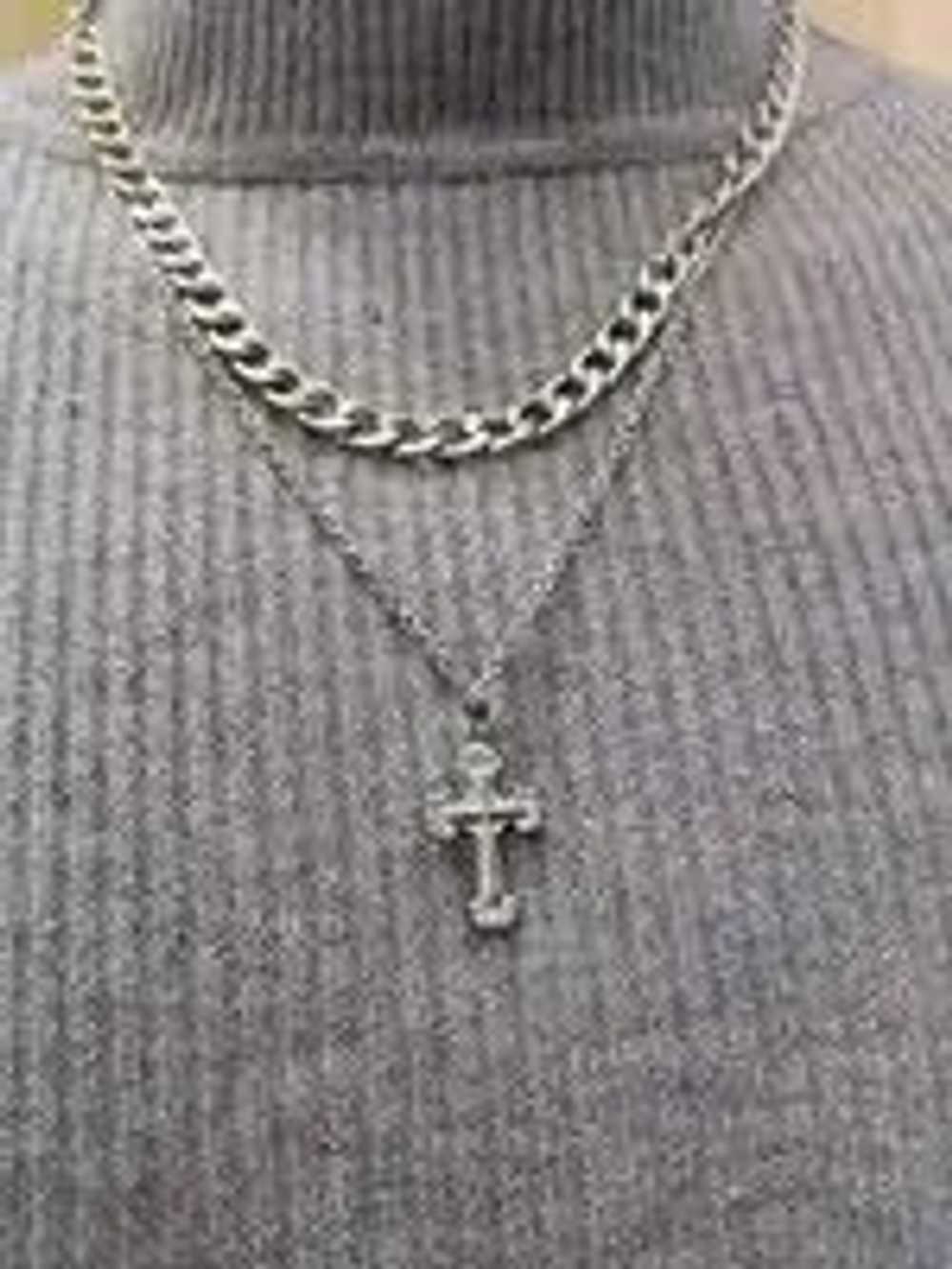 Chain × Jewelry × Vintage Cross Streetwear Neckla… - image 2