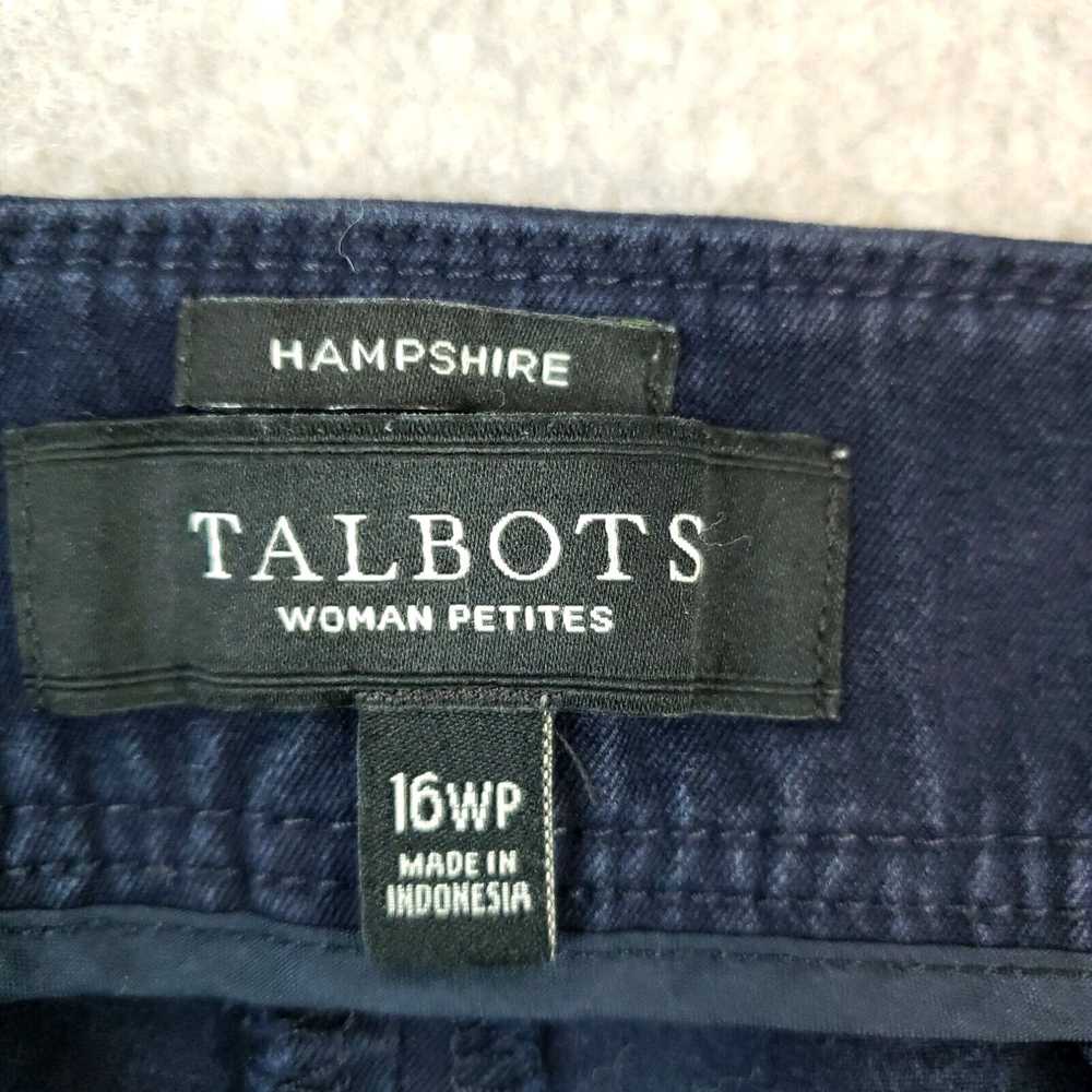 Talbots Talbots Pants Womens 16 Petite Blue Hamps… - image 7