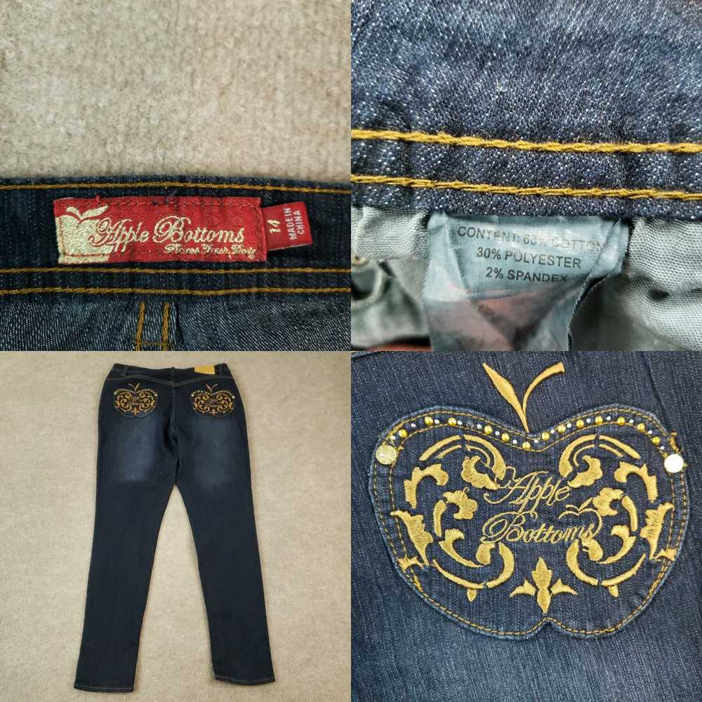 Vintage Apple Bottoms Jeans Womens Sz 14 (34x30) … - image 8