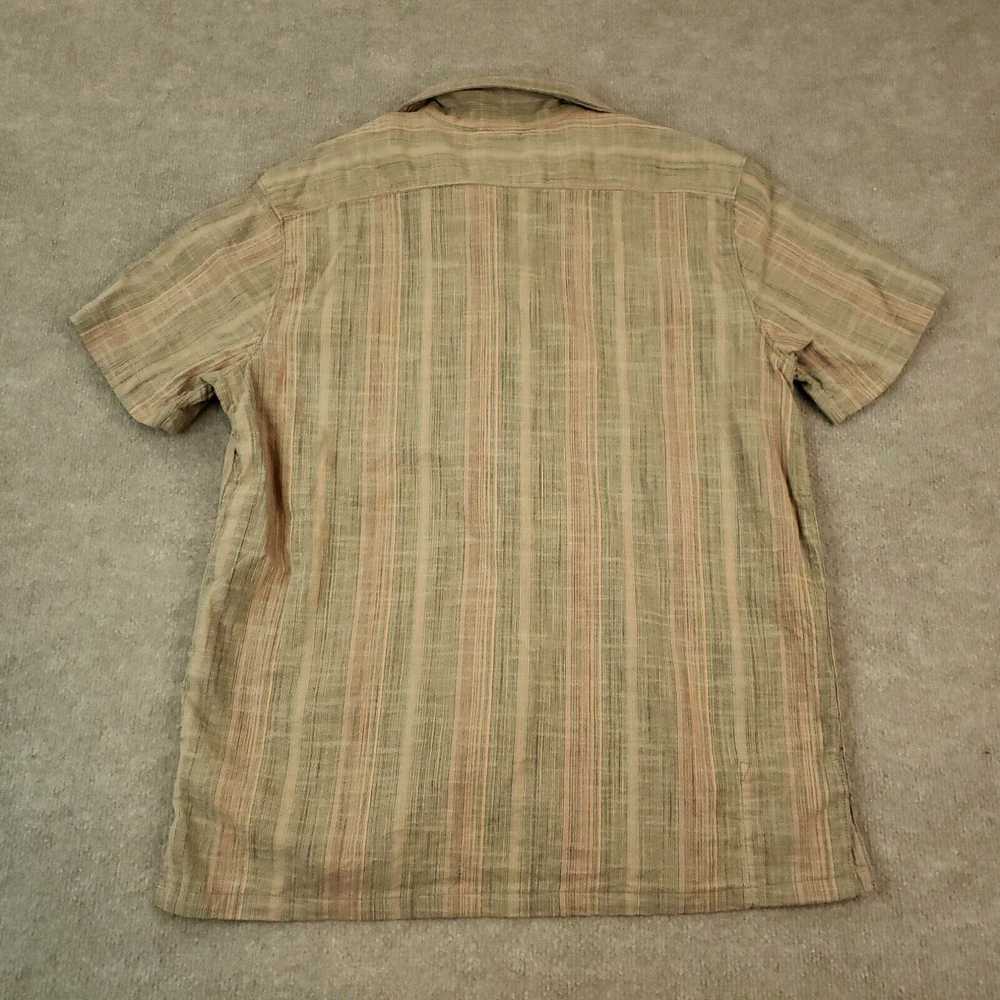 Prana Prana Shirt Mens Large Brown Pink Striped B… - image 7