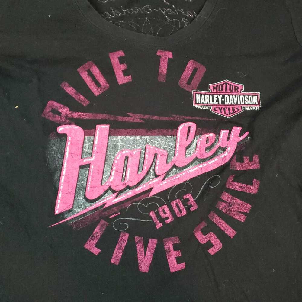 Harley Davidson Vtg Harley Davidson Womens Shirt … - image 5