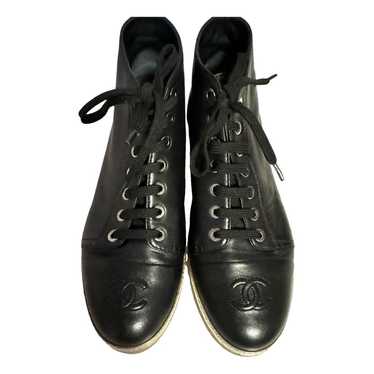 Chanel Leather biker boots