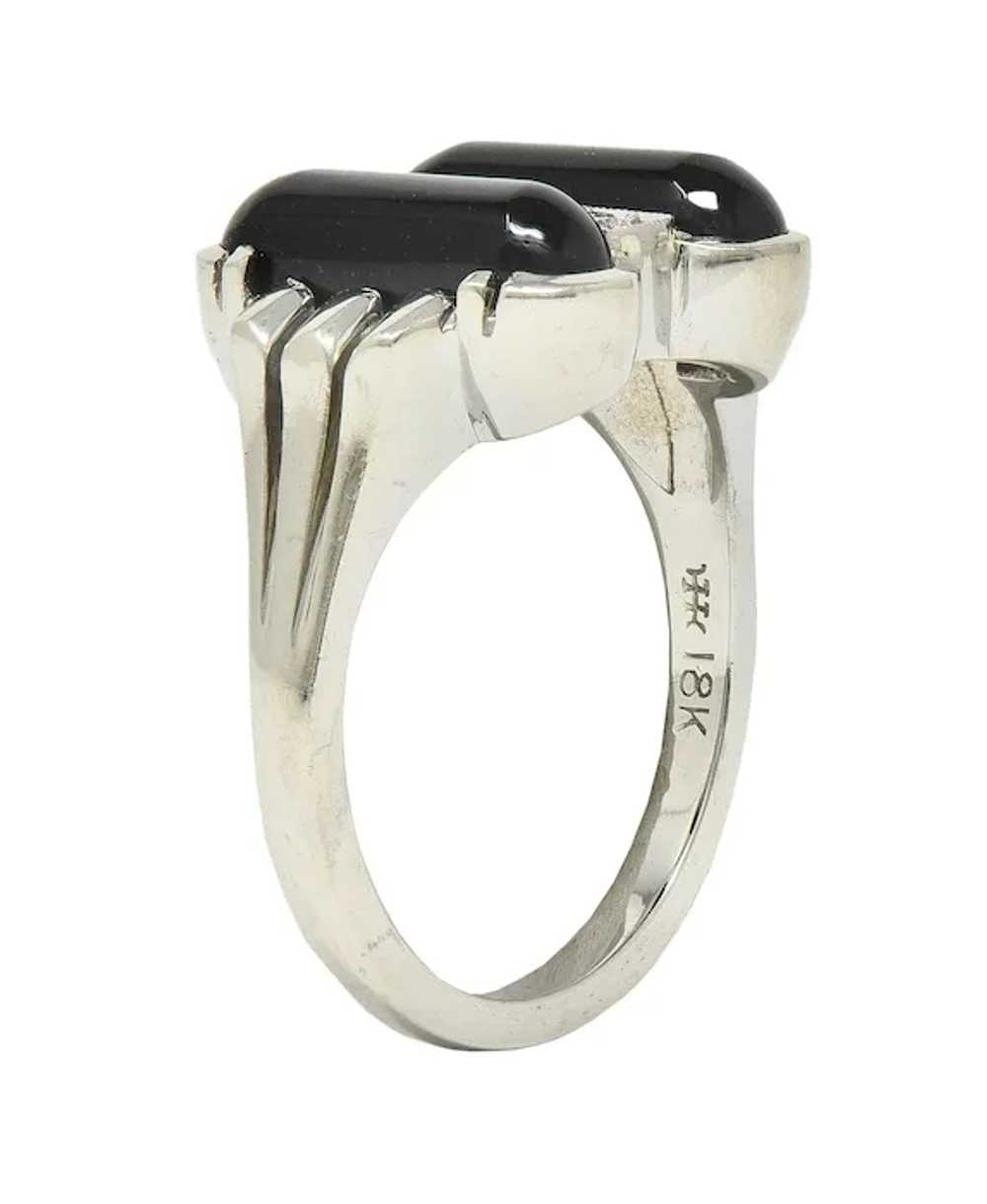 Helm & Hahn Co. Mid-Century Diamond Onyx 18 Karat… - image 10