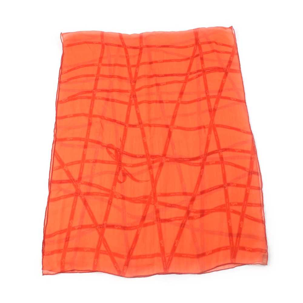 HERMES shawl silk Orange - image 1