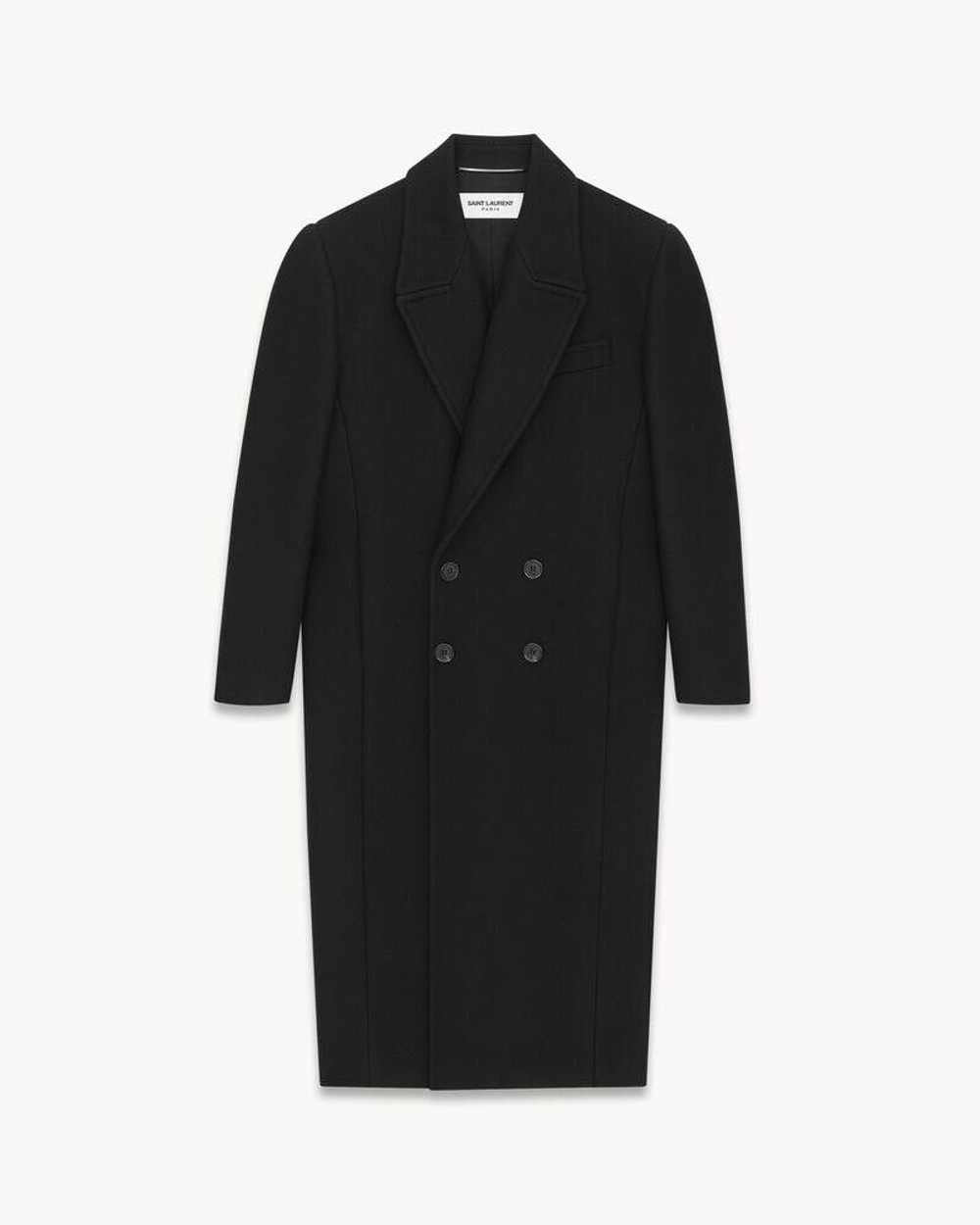 Saint Laurent Paris o1s1wg111124 Oversize Coat In… - image 1