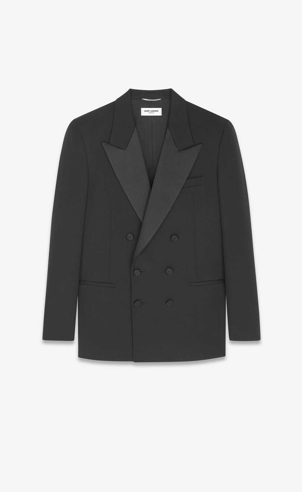 Saint Laurent Paris o1s1wg111124 Tuxedo Jacket in… - image 1