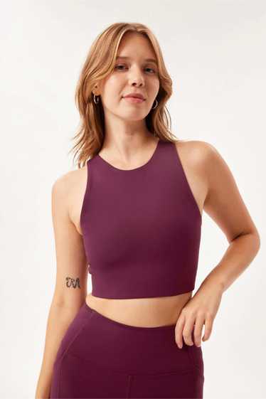 Girlfriend Collective Plum Dylan Tank Bra