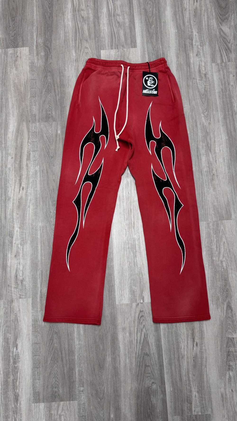 HELLSTAR Hellstar Halloween Flame SweatPants Red - image 1