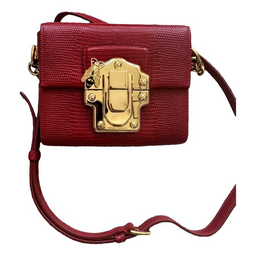 Dolce & Gabbana Lucia leather clutch bag - image 1