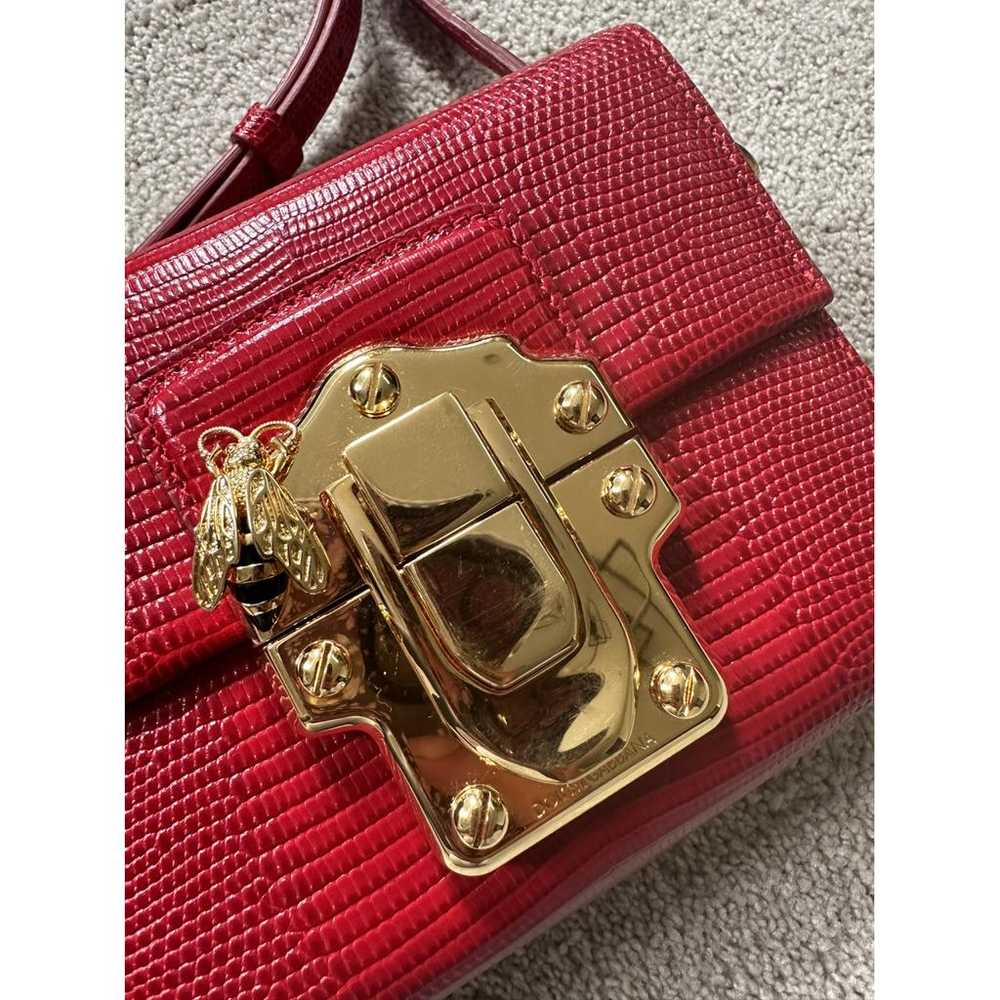 Dolce & Gabbana Lucia leather clutch bag - image 3