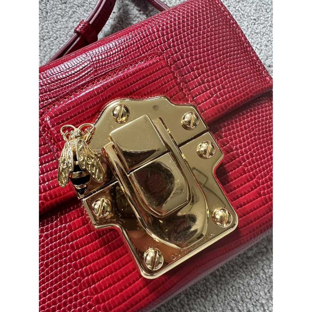 Dolce & Gabbana Lucia leather clutch bag - image 4