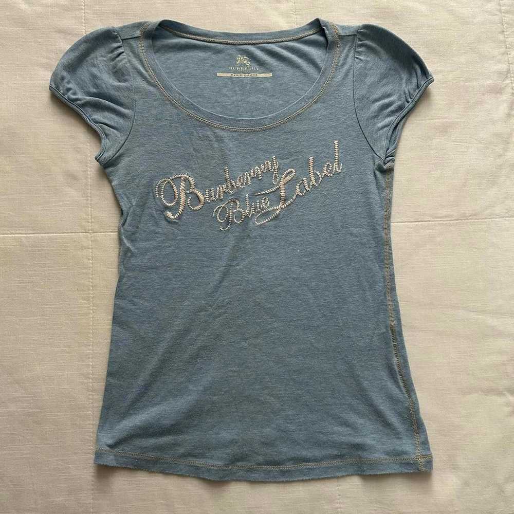 Burberry Burberry Blue Label Puff Sleeve Baby Tee… - image 1