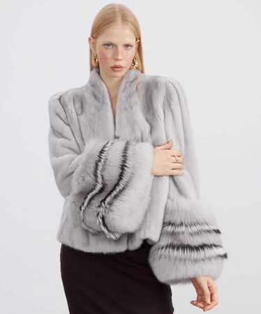 Mink Fur Coat Women’s Grey Mink Fur Jacket - image 1