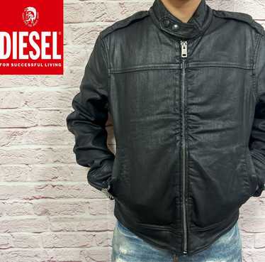 Diesel Men L Rider'S Jacket Black Luxury Vhtf Cla… - image 1