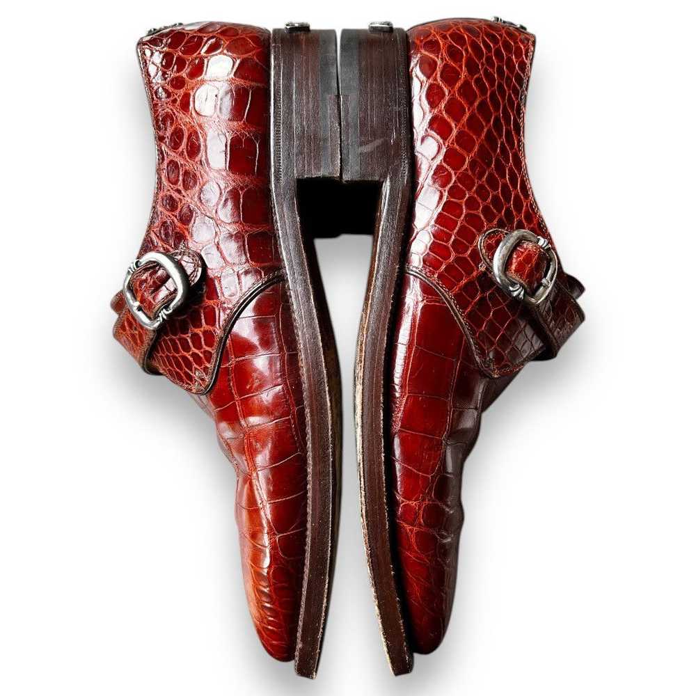 Chrome Hearts chrome hearts x john lobb crocodile… - image 1