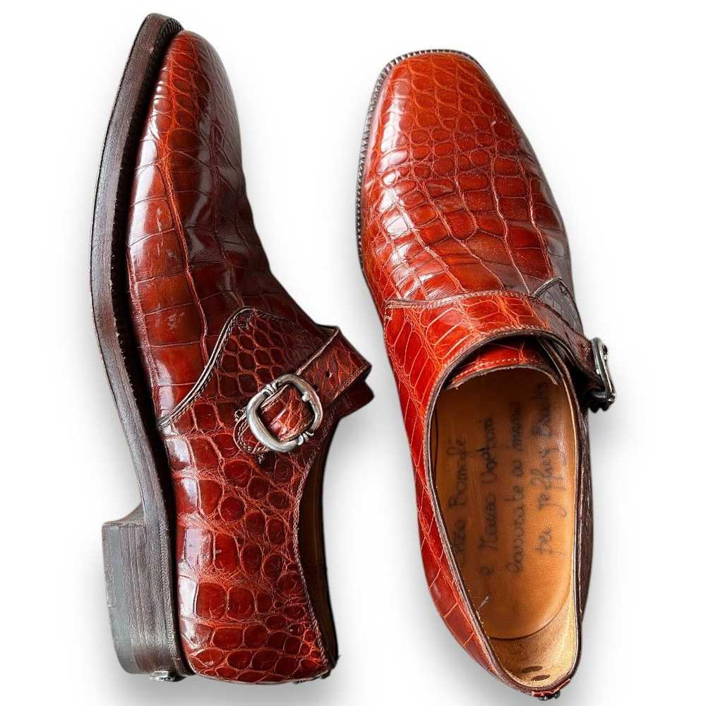 Chrome Hearts chrome hearts x john lobb crocodile… - image 5