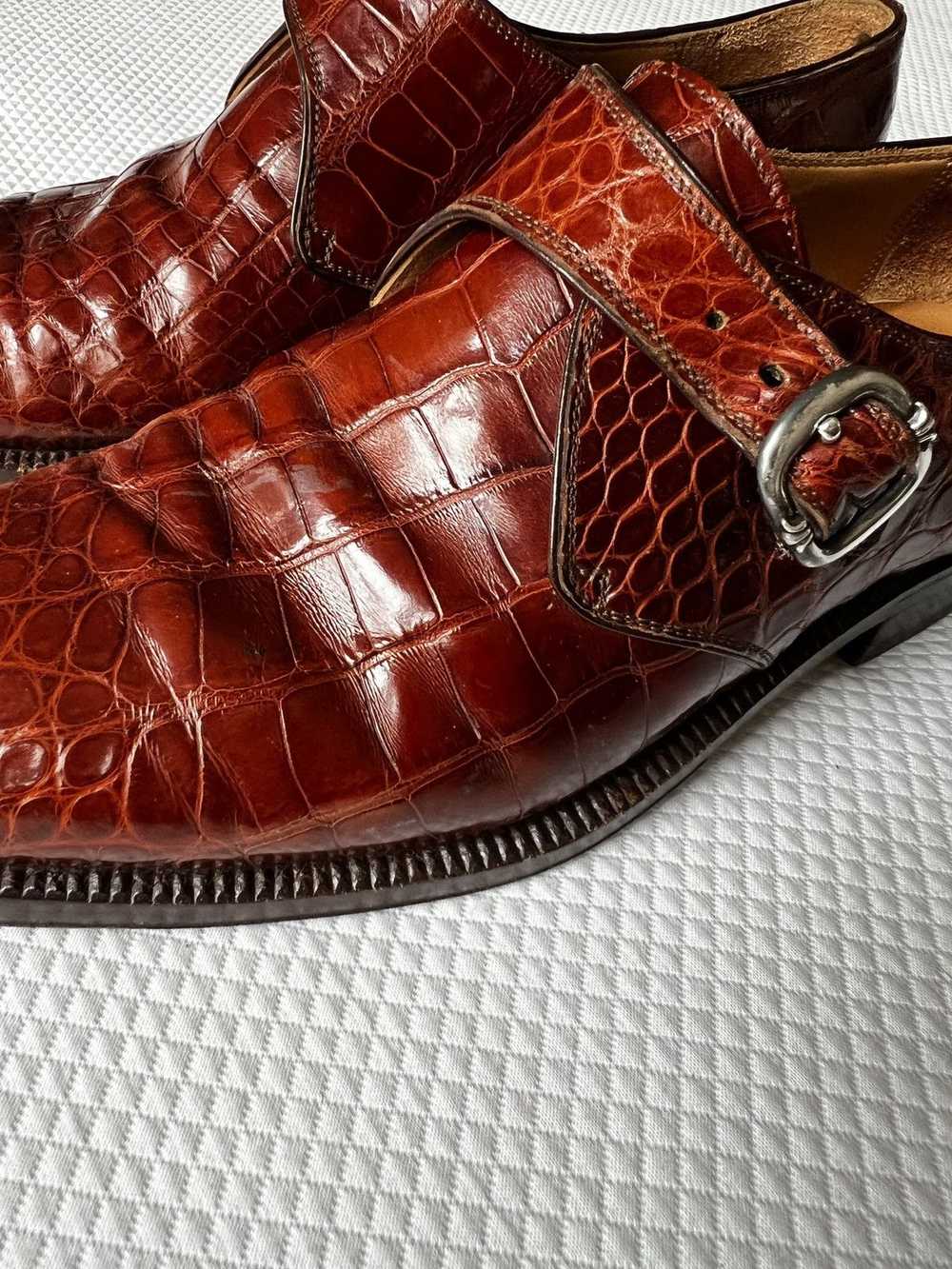 Chrome Hearts chrome hearts x john lobb crocodile… - image 8