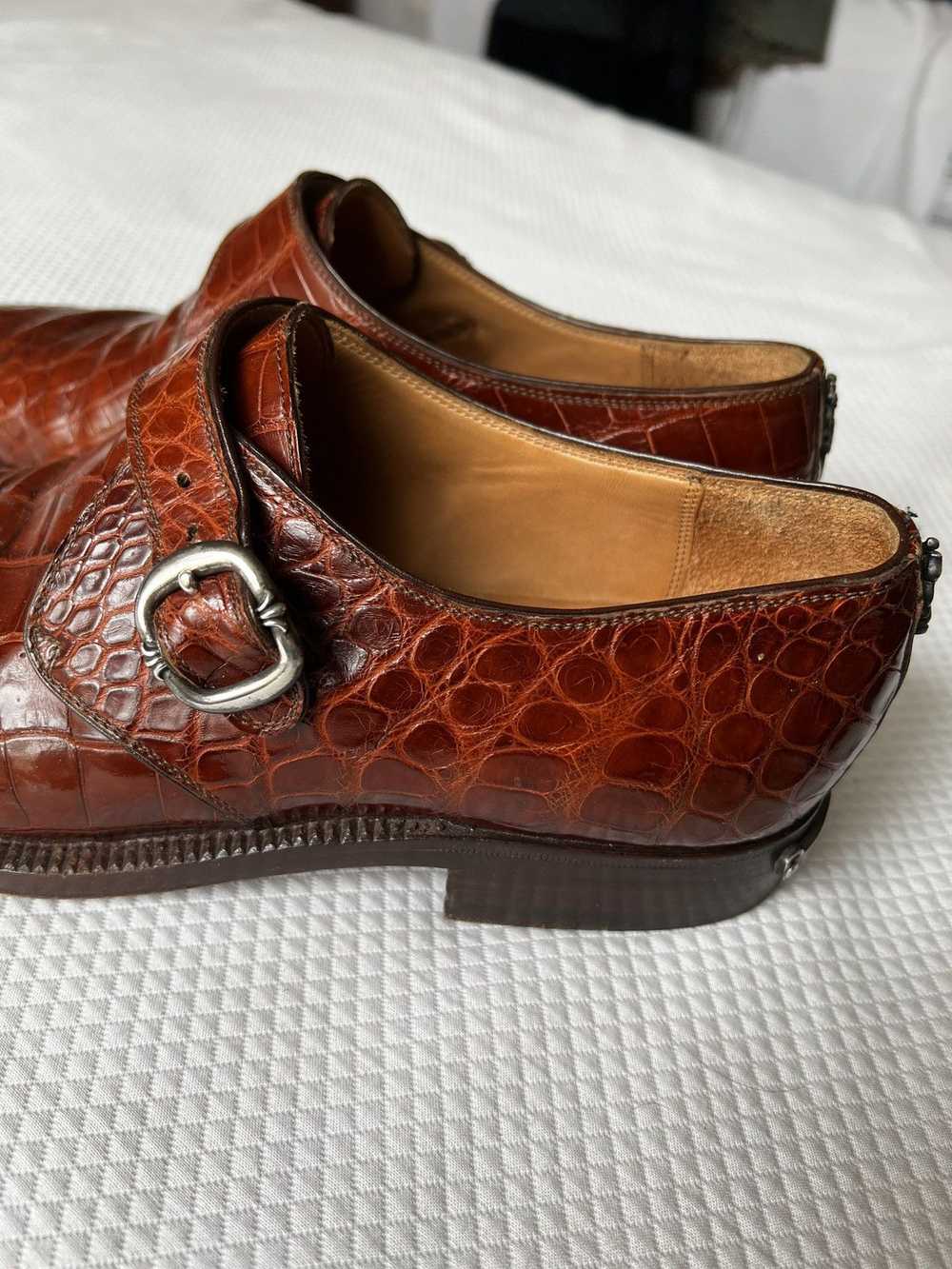 Chrome Hearts chrome hearts x john lobb crocodile… - image 9