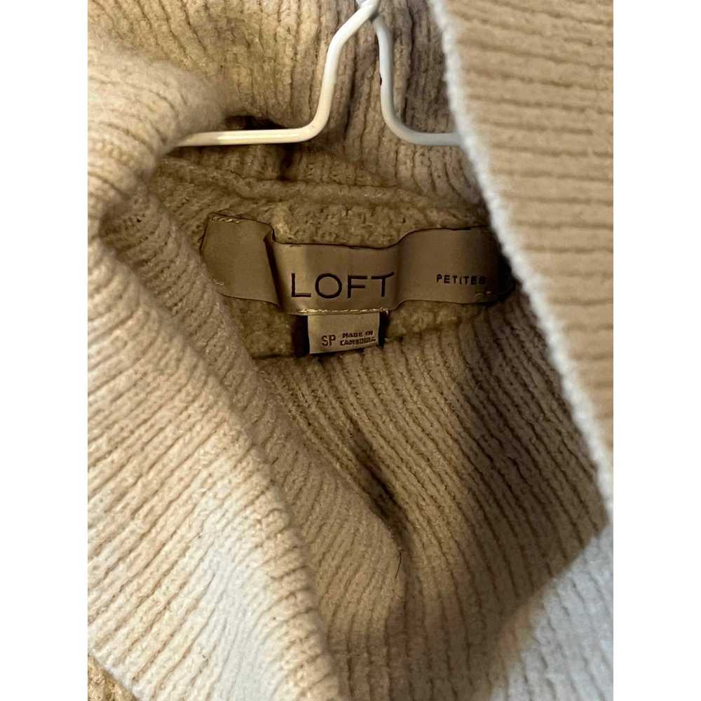 Loft Loft Knit Turtle Neck Sweater Womans S Petite - image 3