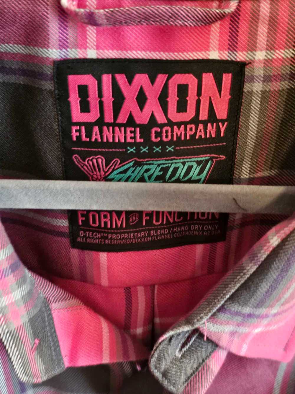 dixxon Men's Shreddy Flannel - Pink & Gray - image 4