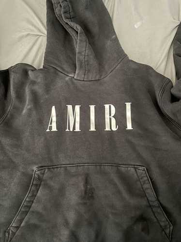 【関税込み】AMIRI グレー ボンディングロゴ フーディ AMIRI - Sweatshirt With Logo Amiri